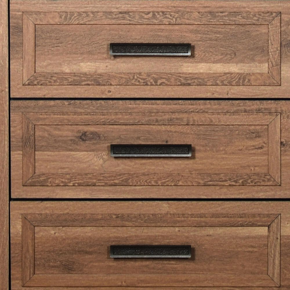 New Heritage Design Coventry Hall 6-Drawer Dresser and Mirror in Pecan, , large
