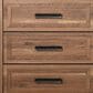 New Heritage Design Coventry Hall 6-Drawer Dresser and Mirror in Pecan, , large