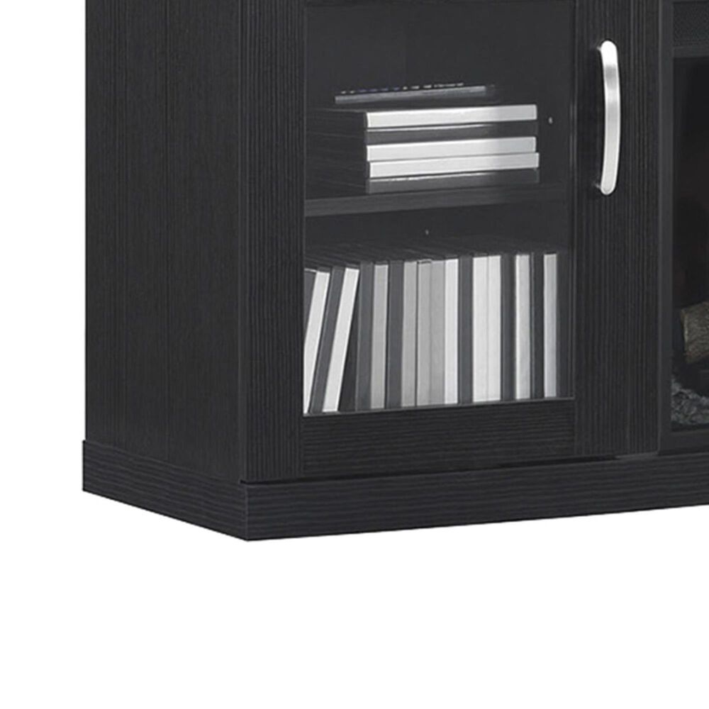 Fabio Flames Cantilever 60&quot; Media Fireplace in Engineered Embossing Oak, , large