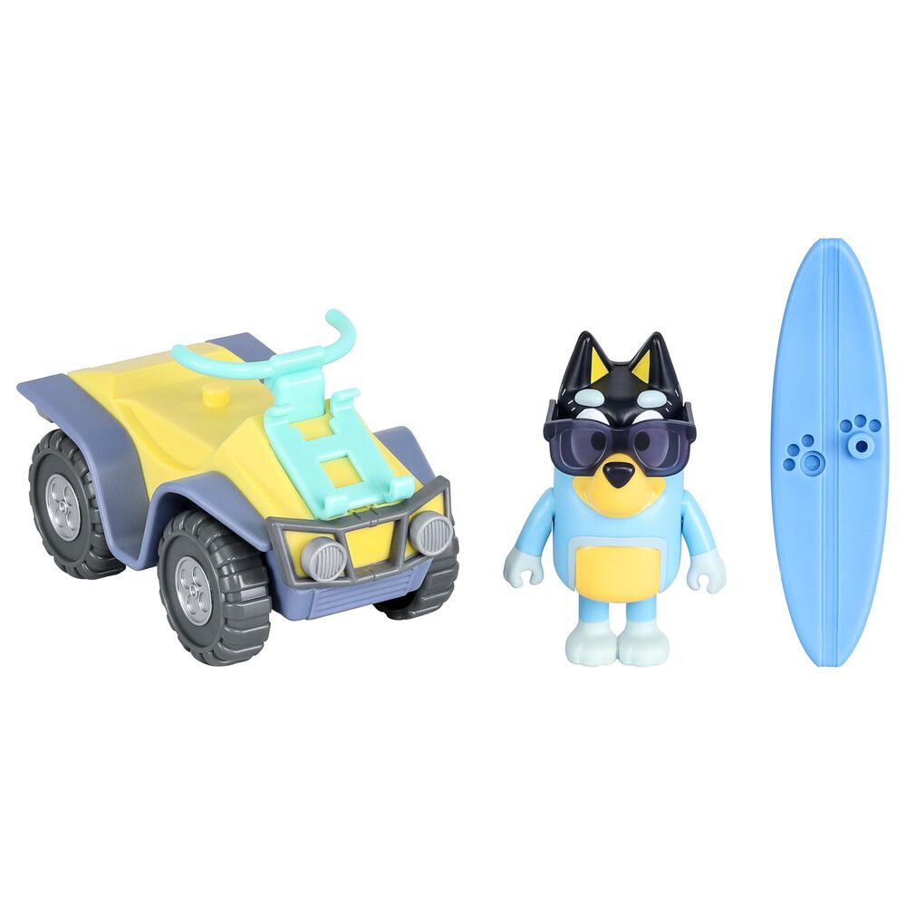 Bluey Beach Quad with Bandit Action Figures, , large