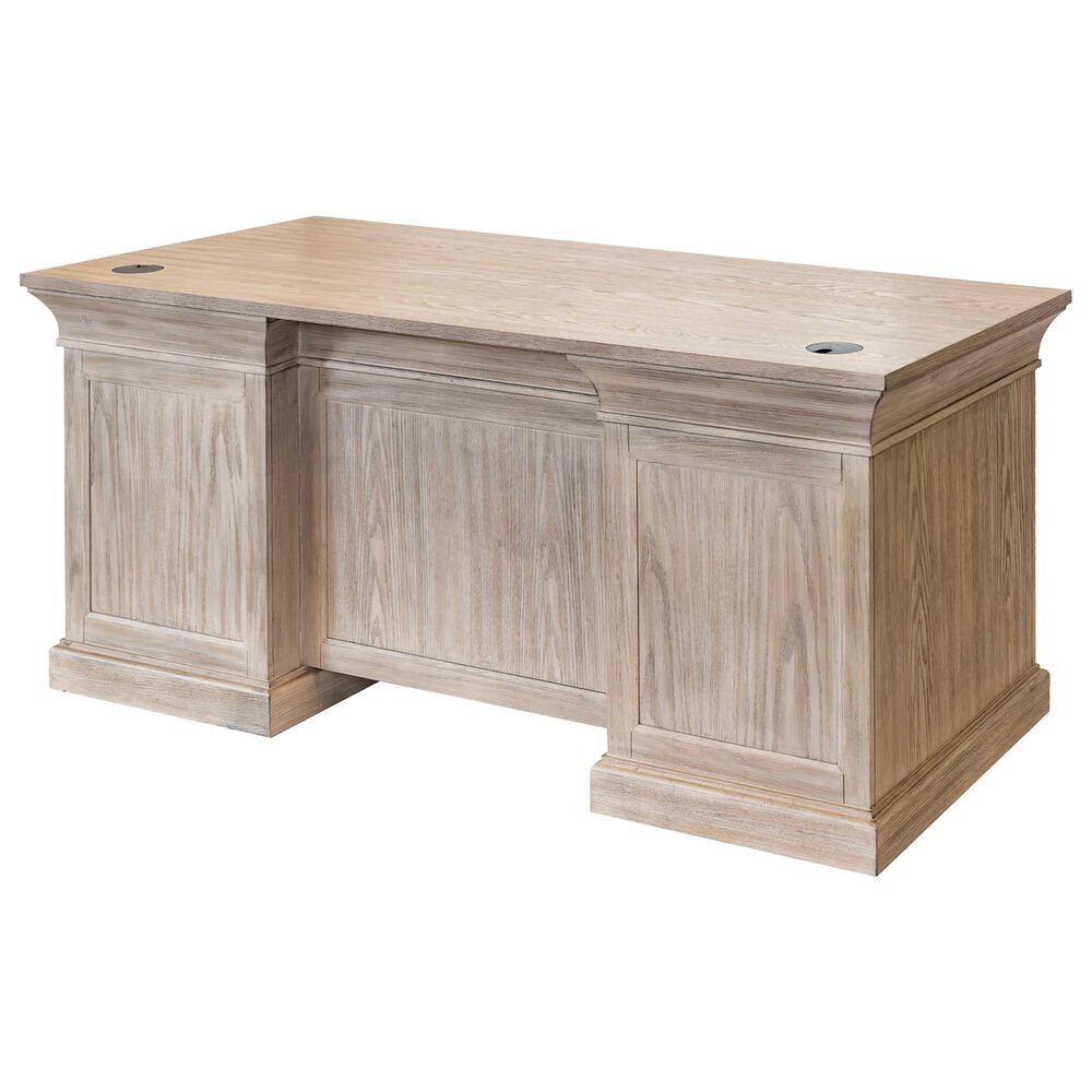 Wycliff Bay Willow Lane Double Pedestal Executive Desk in Natural, , large