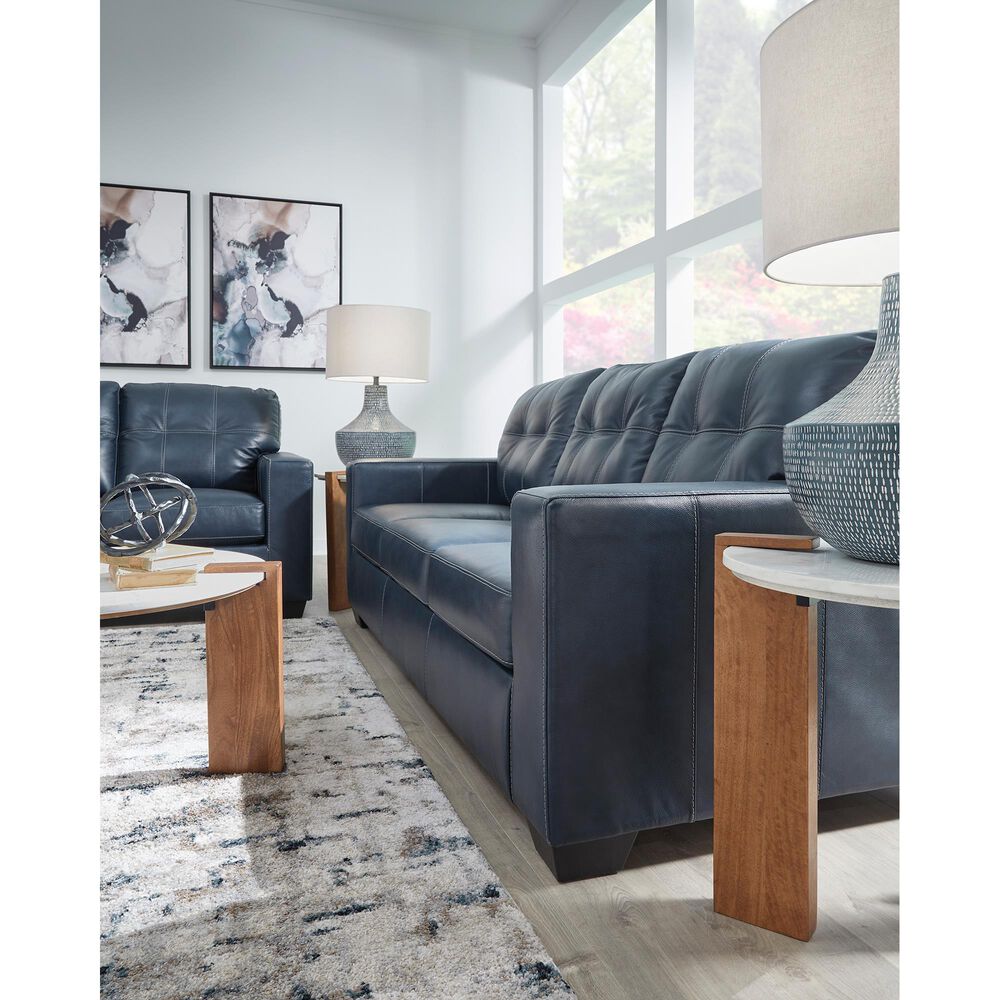 Ashley Santorine Stationary Queen Sofa Sleeper in Ocean, , large