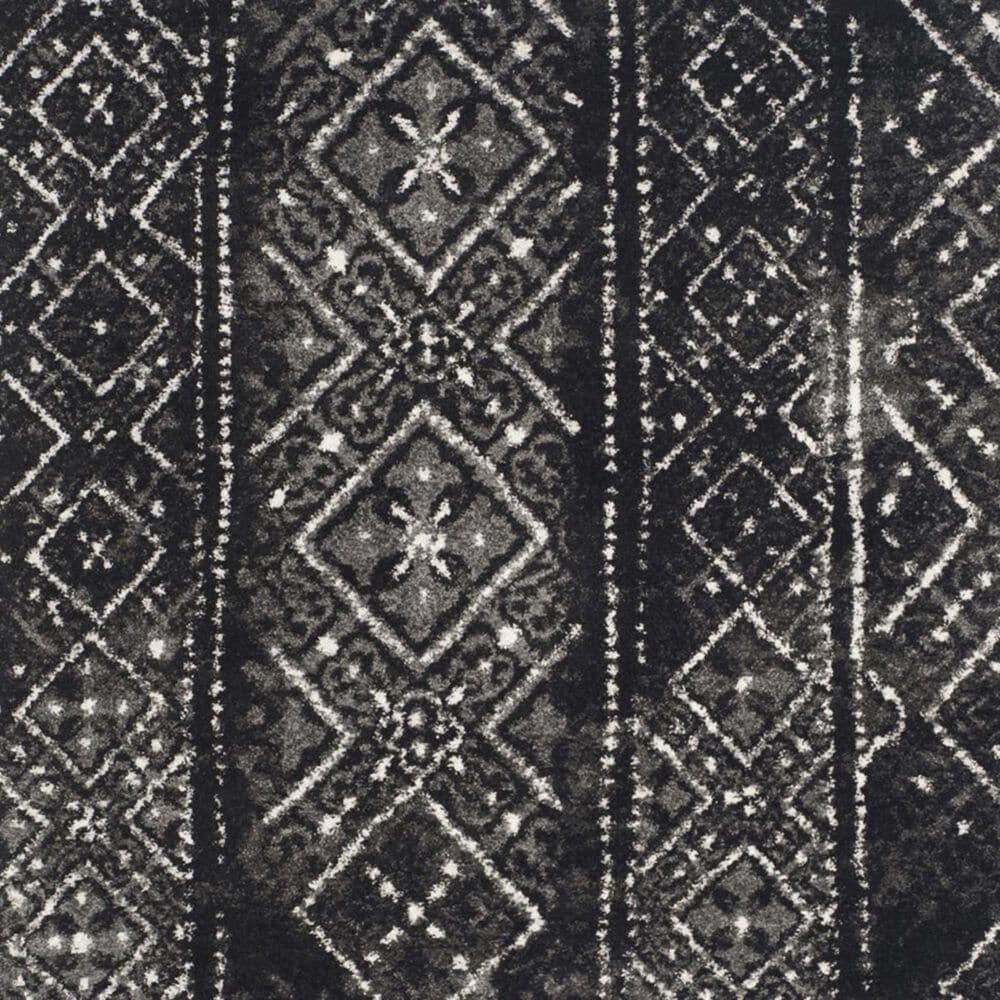 Safavieh Adirondack ADR111C 4&#39; Round Black and Silver Area Rug, , large