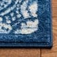 Safavieh Martha Stewart 8" Square Navy and Creme Area Rug, , large
