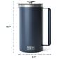 YETI Rambler 64 Oz French Press with Twist-To-Lock Lid in Black Forest Green, , large