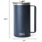 YETI Rambler 64 Oz French Press with Twist-To-Lock Lid in Black Forest Green, , large