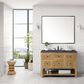 James Martin Vanities Breckenridge 48" Single Bathroom Vanity in Light Natural Oak with 3 cm Charcoal Soapstone Quartz Top and Rectangular Sink, , large