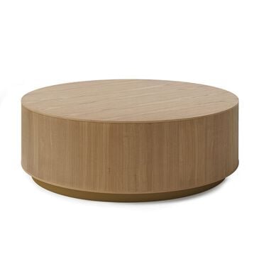 37B Kalla Coffee Table in Natural and Brushed Gold, , large