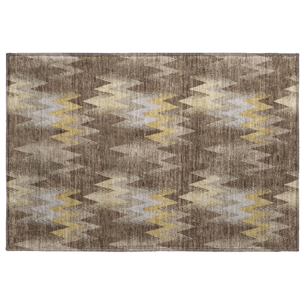 Dalyn Rug Company Soft Essentials Chevron Chocolate 1"8" x 2"6" Area Rug, , large