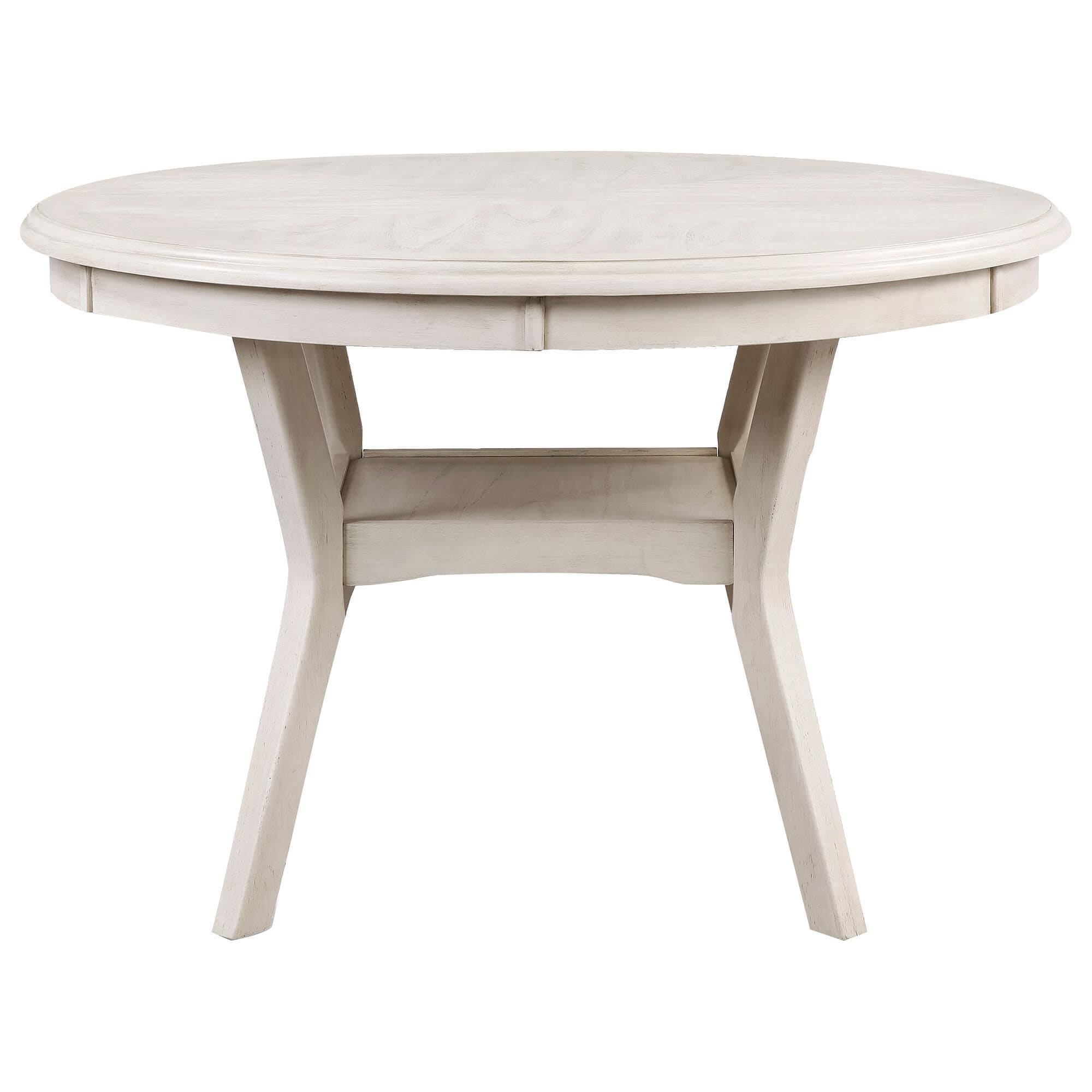 New Heritage Design Amy 5 Piece Round Dining Set in Bisque NFM