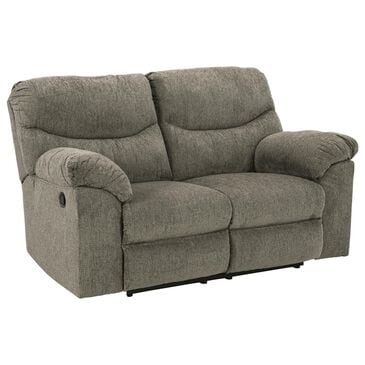 Signature Design by Ashley Alphons Manual Reclining Loveseat in Putty, , large