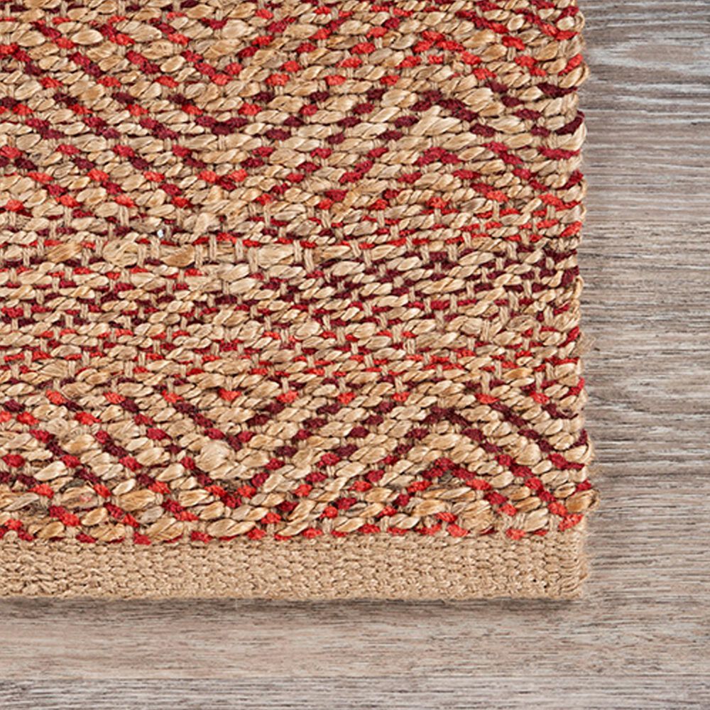 L&amp;R Resources Natural Fiber Burgundy 7'9" x 9'9" Area Rug, , large