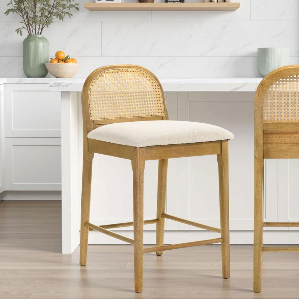 Armen Living Lucio Counter Height Stool in Amber Glow, , large