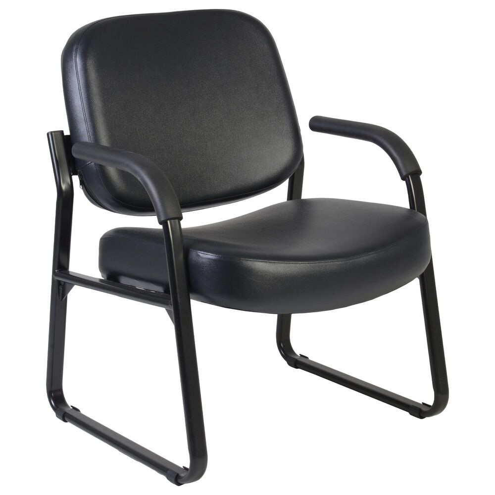 Regency Global Sourcing Victor Big & Tall Guest and Reception Chair in Black, , large