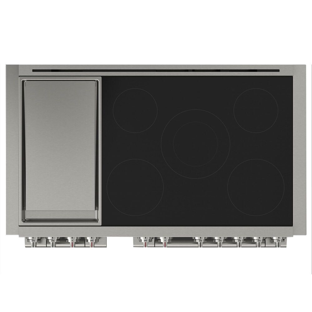 Fulgor Milano Sofia 6.5 Cu. Ft. 48&quot; Professional Induction Electric Range in Stainless Steel, , large