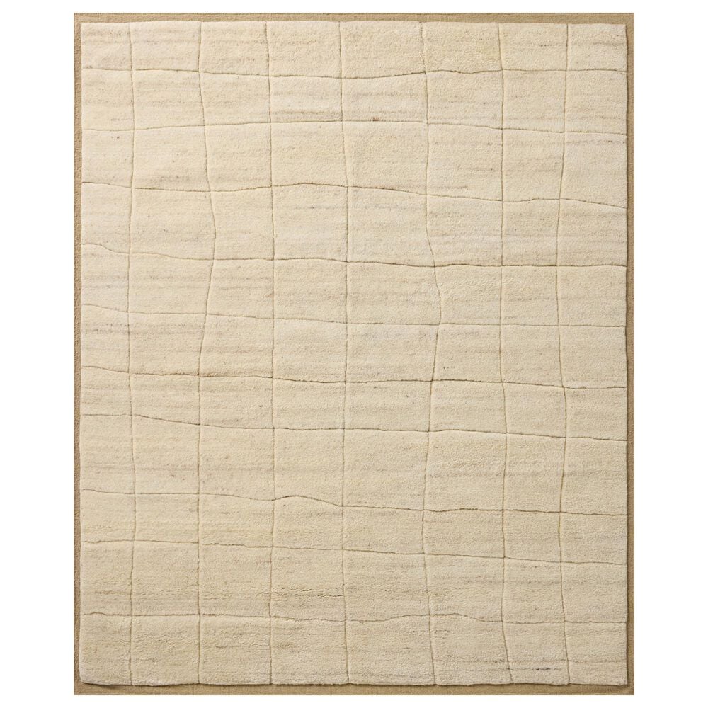 Loloi Bracken Natural and Ivory 4" x 6" Area Rug, , large