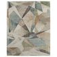 Feizy Eden Geometric Ivory and Multicolor 5" x 7"6" Area Rug, , large
