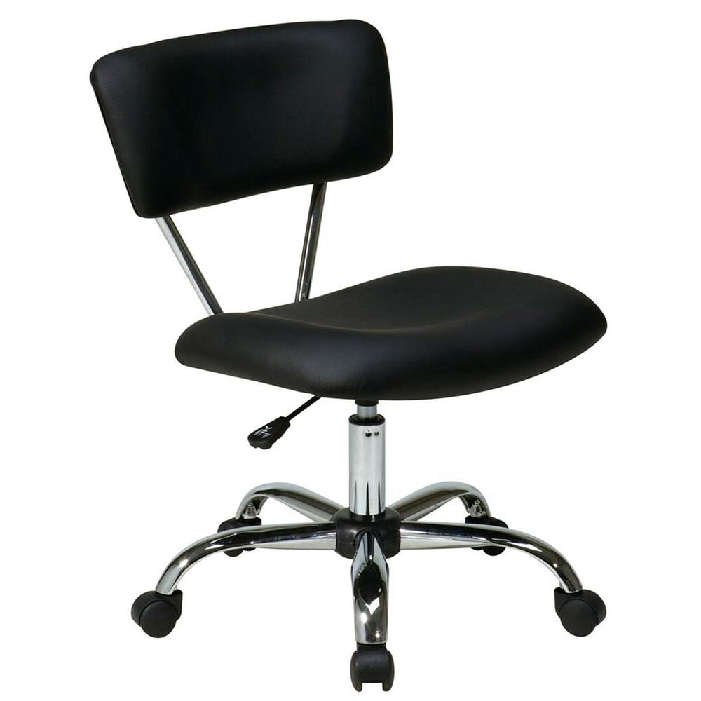 OSP Home Vista Task Office Chair Black Vinyl by Ave Six, , large