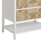 James Martin Vanities Olena 36" Single Vanity in Light Mappa Burl and Polished White with 3 cm White Zeus Quartz Top, , large