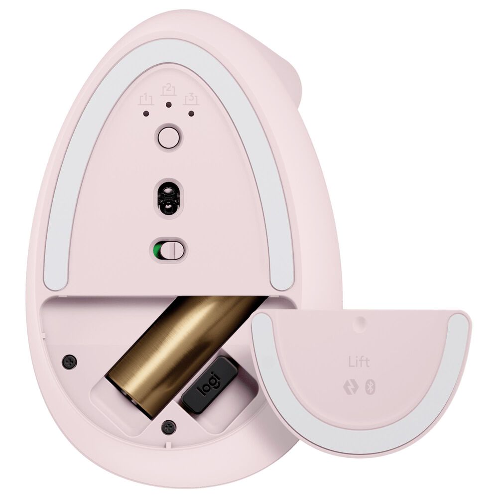 Logitech Ergonomic Lift Vertical Wireless Mouse in Rose, , large