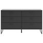 Ashley Socalle 6-Drawer Dresser in Matte Black, , large