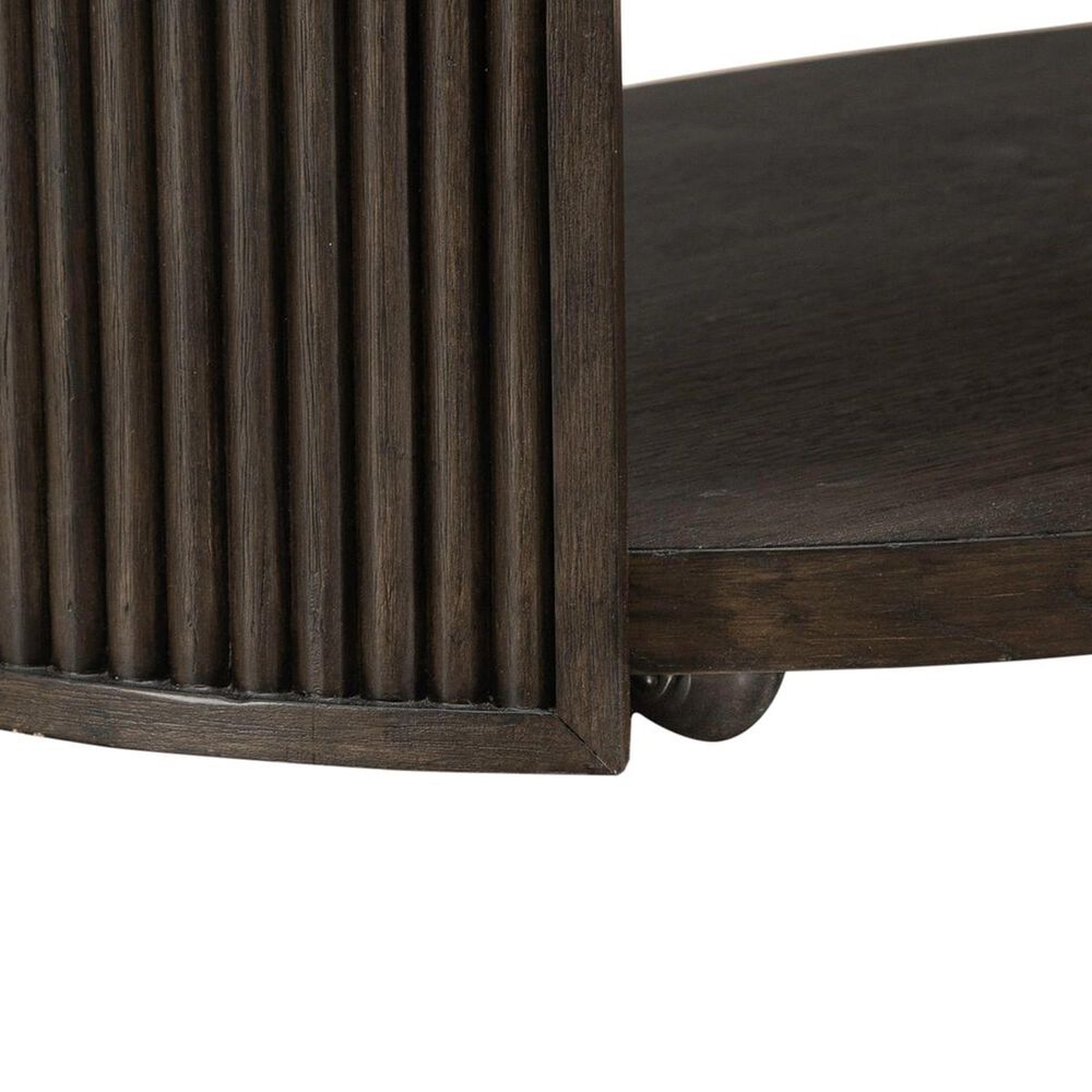 Belle Furnishings City View Oval Cocktail Table in Coffee Bean, , large