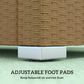 Hearth and Haven Outdoor Sofa with Cushions and Natural Wicker in Light Gray, , large