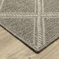 Oriental Weavers Caicos CA02N 1"10" x 7"6" Grey Runner, , large