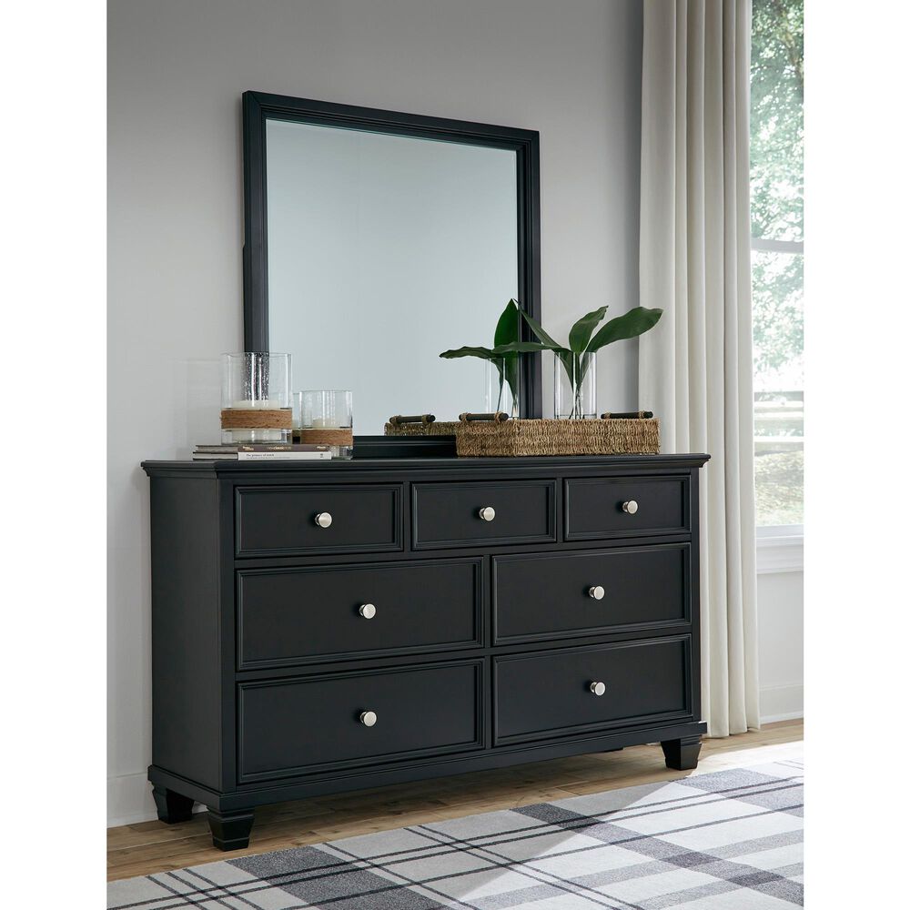 Ashley Lanolee 7-Drawer Dresser in Black, , large