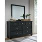 Ashley Lanolee 7-Drawer Dresser in Black, , large