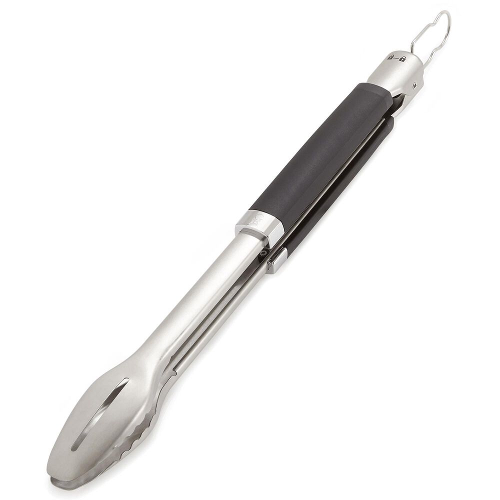 Weber Precision Grill Tongs in Black and Stainless Steel, , large
