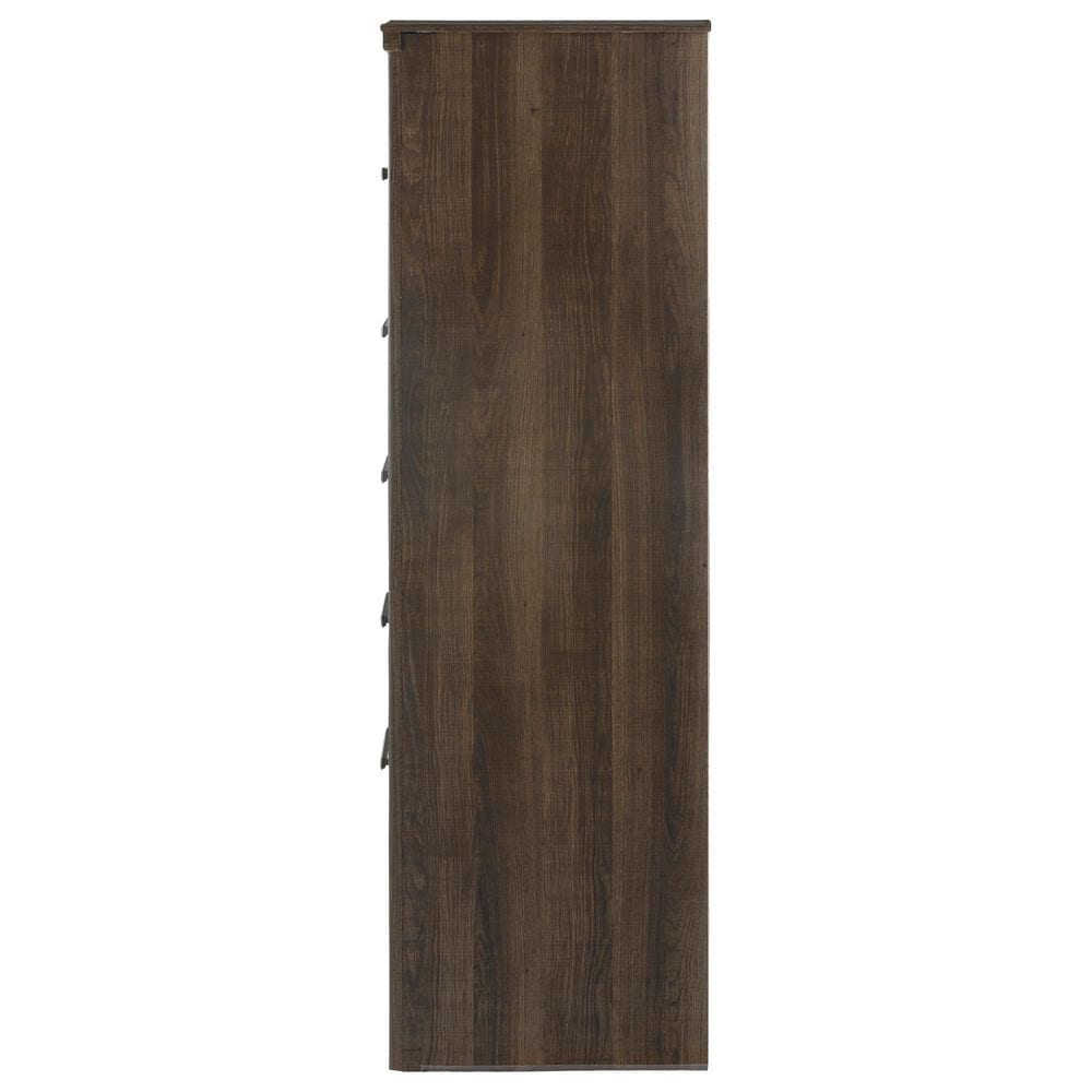 Ashley Juararo 5 Drawer Chest in Dark Brown, , large
