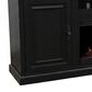 Legends Home Kensington 86" Fireplace Console with Fireplace Insert in Black, , large