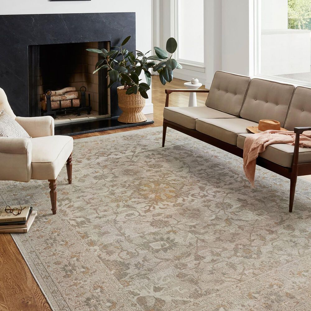 Chris Loves Julia x Loloi Rosemarie 10&#39; x 14&#39; Ivory and Natural Area Rug, , large