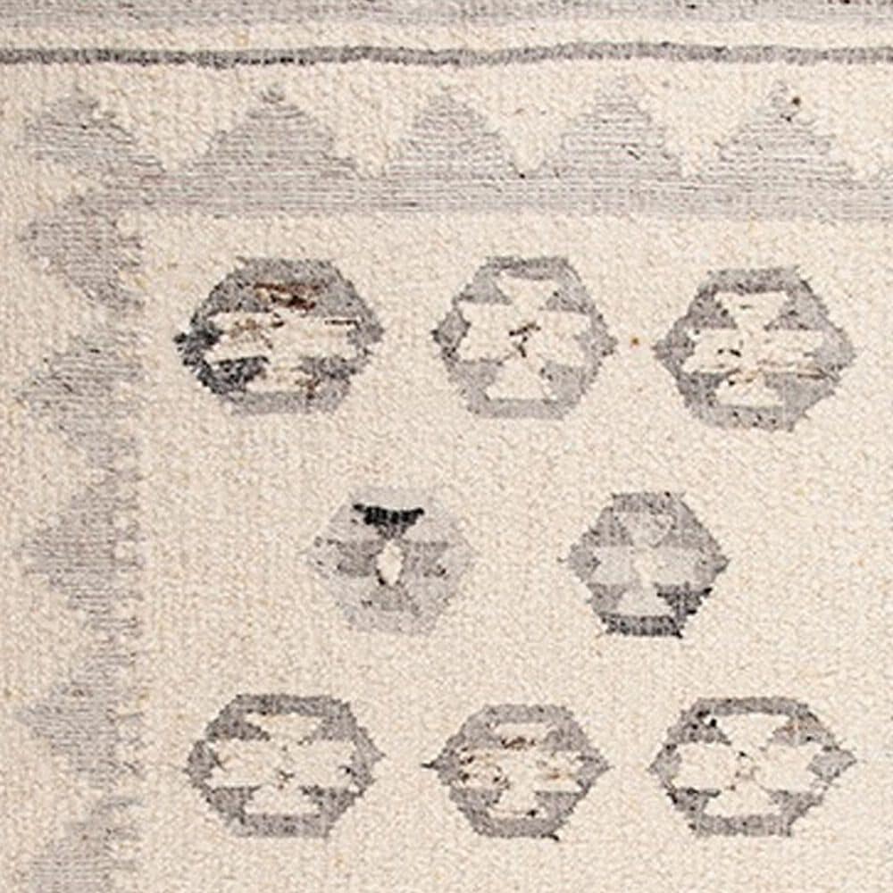 RIZZY Nova 9&#39; x 12&#39; Southwestern Silver and Ivory Area Rug, , large