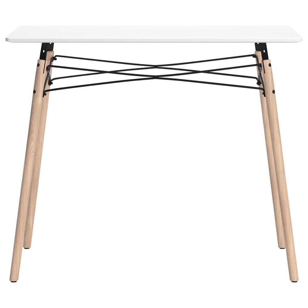 Ashley Jaspeni Writing Desk in White and Natural, , large