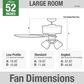 Hunter Bennett 52" Ceiling Fan in Matte Black, , large
