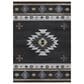 Dalyn Rug Company Phoenix PH4 8" Round Black Indoor/Outdoor Area Rug, , large