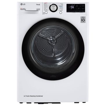 LG 4.2 Cu. Ft. Electric Dryer with Dual Inverter HeatPump in White, , large