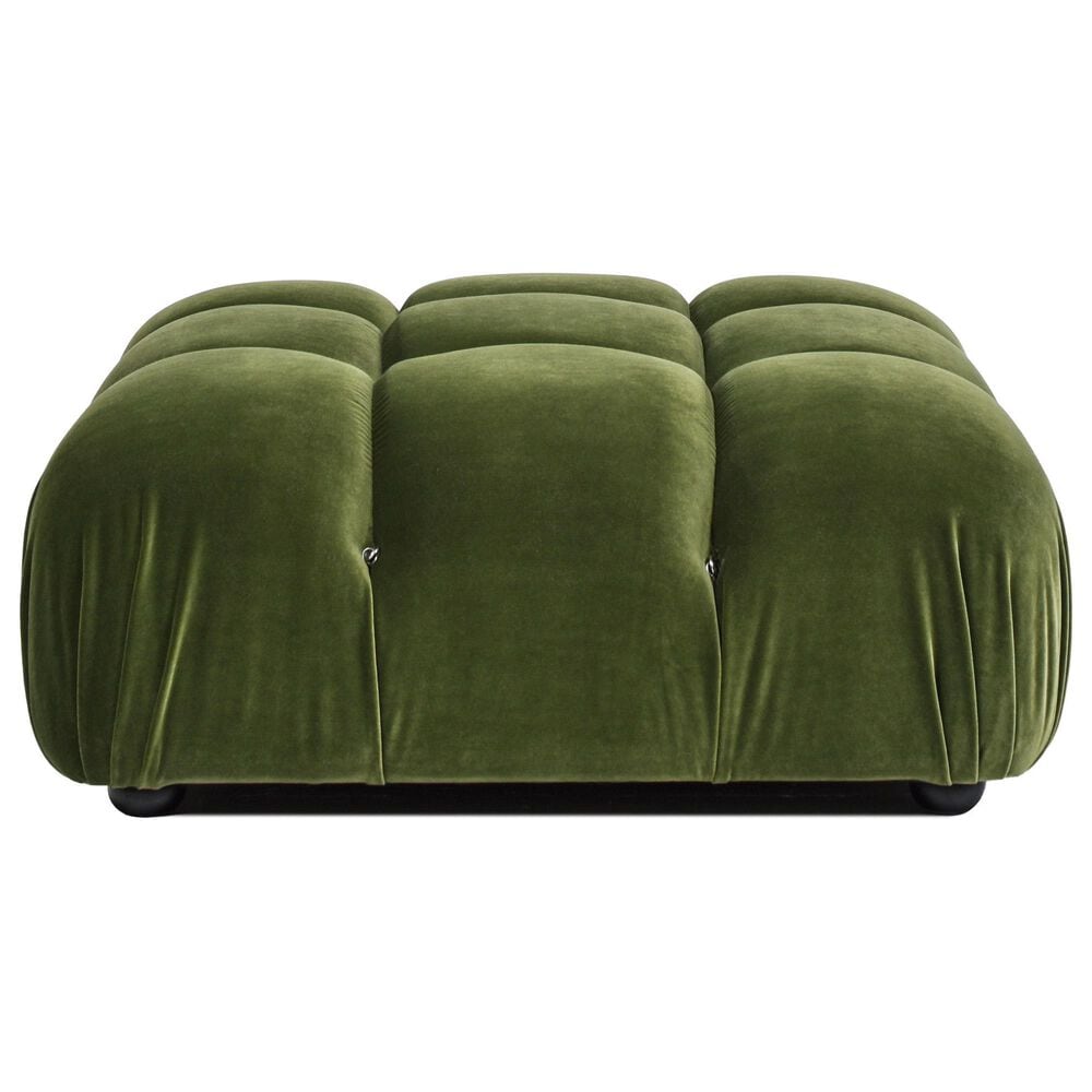 Jennifer Taylor Home Marcel Cocktail Ottoman in Olive Green, , large