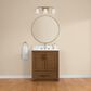 37B Lucerne 30" Single Bathroom Vanity in Dark Maplewood with Marble Top and Backsplash, , large