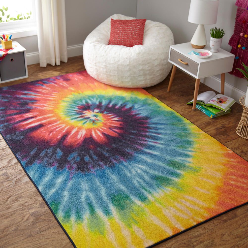 Karastan Prismatic 5&#39; x 8&#39; Multicolor Kids Area Rug, , large
