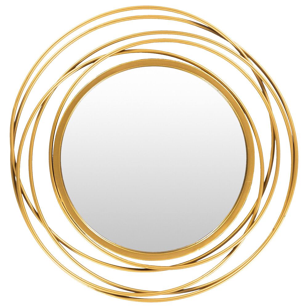Surya Inc Dixie Wall Mirror in Gold, , large