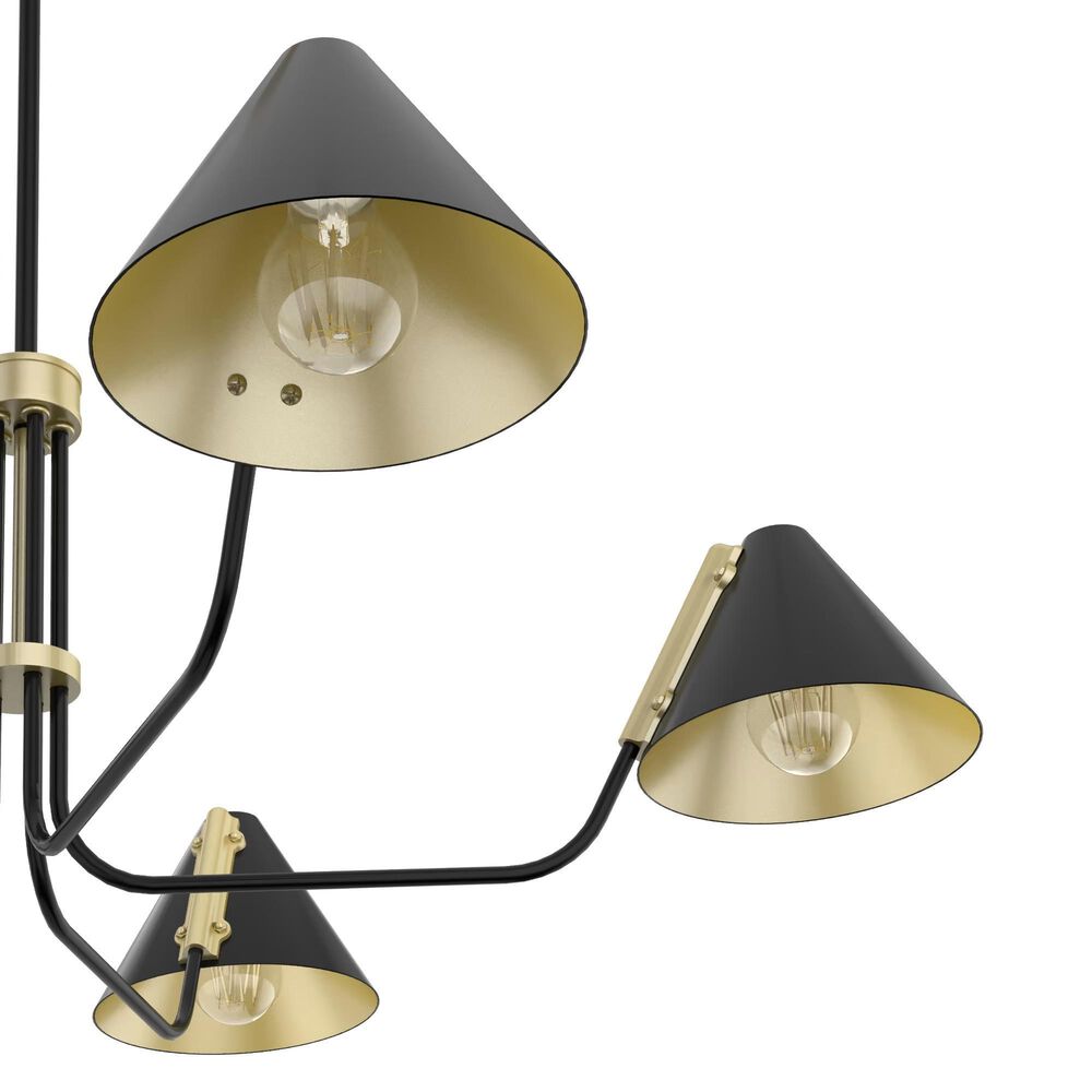 Hunter Grove Isle 5-Light Chandelier in Matte Black, , large