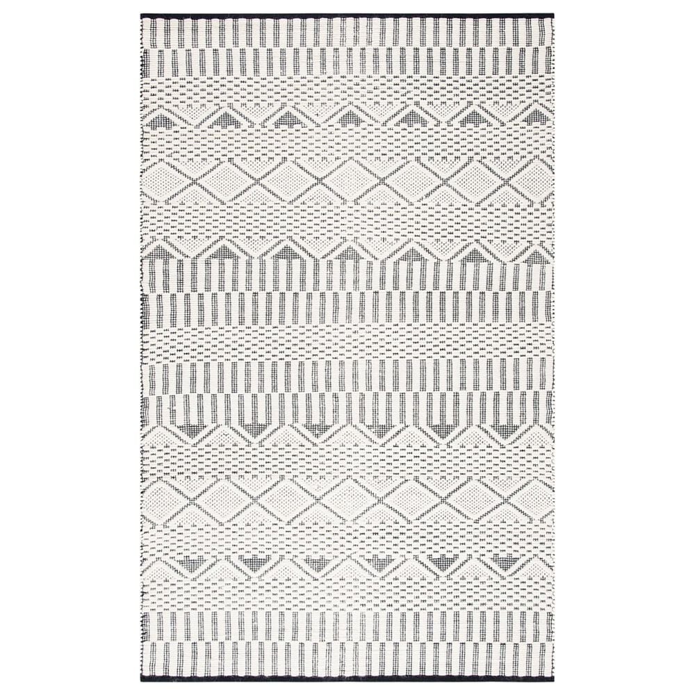 Safavieh Natura NAT853A 3" x 5" Ivory and Black Area Rug, , large