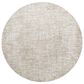 Surya Masterpiece Light Gray, Medium Gray and Cream 6"7" Round Area Rug, , large