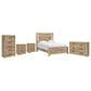 Ashley Brozmont Queen Panel Bed with Dresser Chest and 2 Nightstands, , large