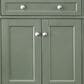 James Martin Vanities Brittany 72" Double Bathroom Vanity in Smokey Celadon with Single Hole 3 cm White Zeus Quartz Top and Rectangular Sinks, , large