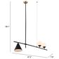 Zuo Modern Richiza Ceiling Lamp in Black, , large