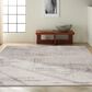 Nourison Rush 7" x 10" Ivory and Beige Area Rug, , large